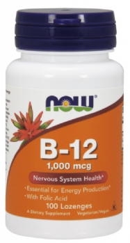 ויטמין B-12 למציצה בתוספת חומצה פולית